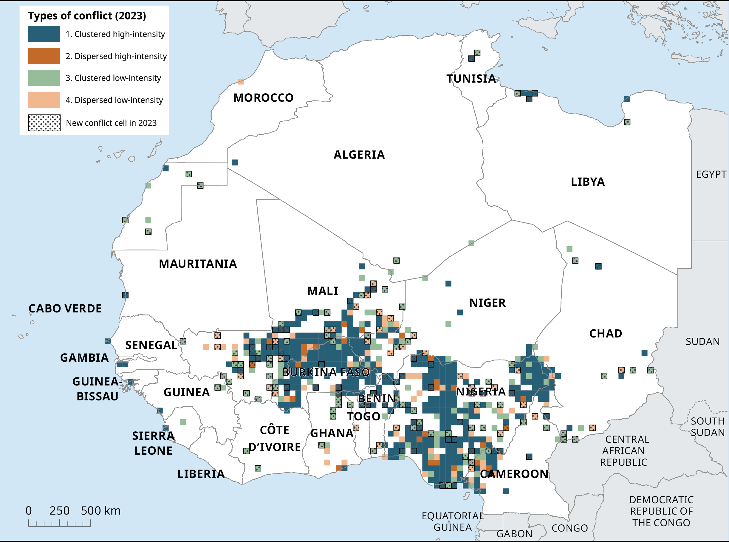 Spatial Conflict Dynamics Indicator SCDi 2023